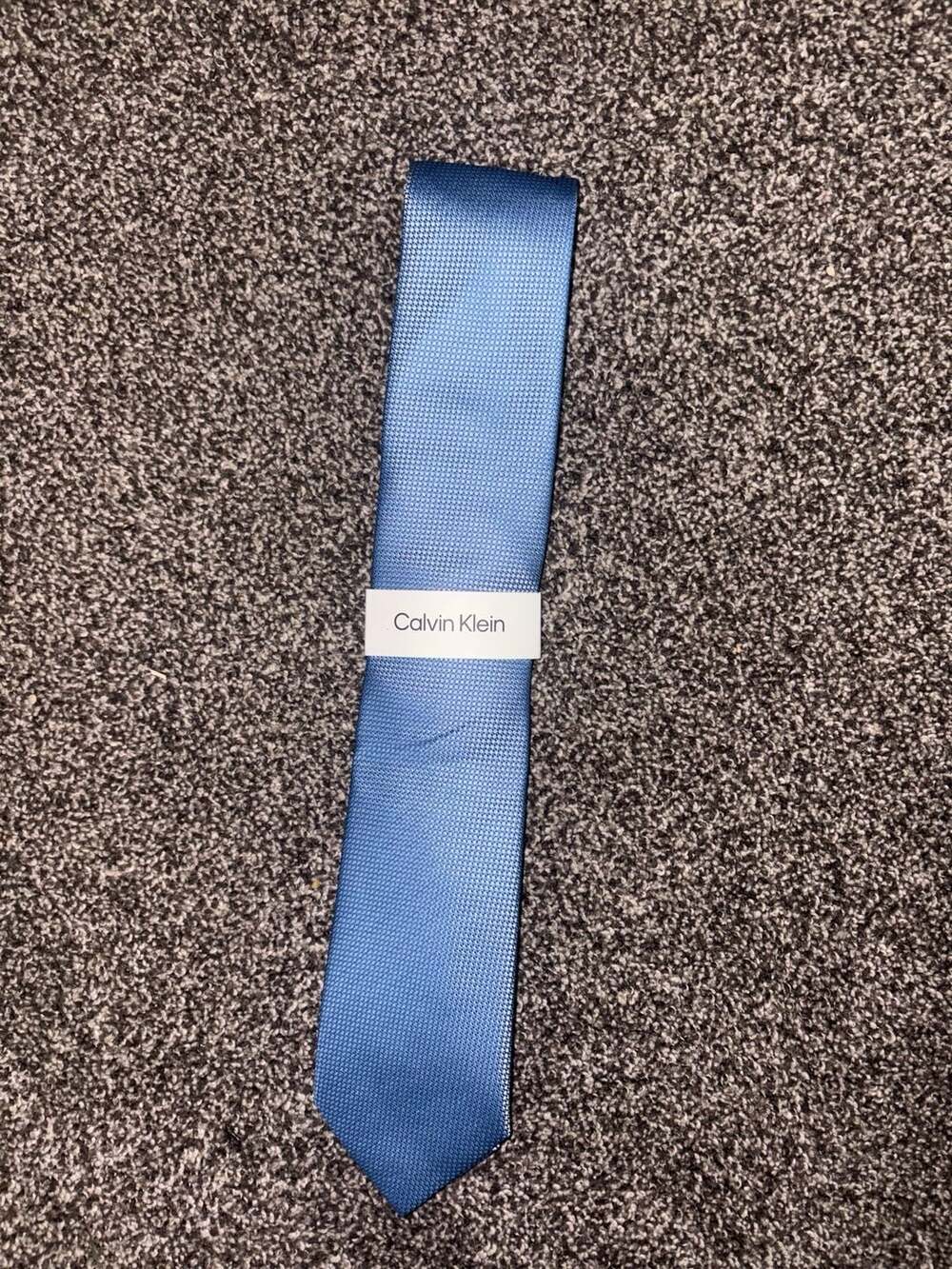 Calvin Klein Blue Textured Men’s Tie NWT